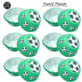 Soccer Ball Cake Topper Decorations Cupcakes Toppers Happy Birthday Sign Decor Football Theme Boy Girl Birthday Party Supplies