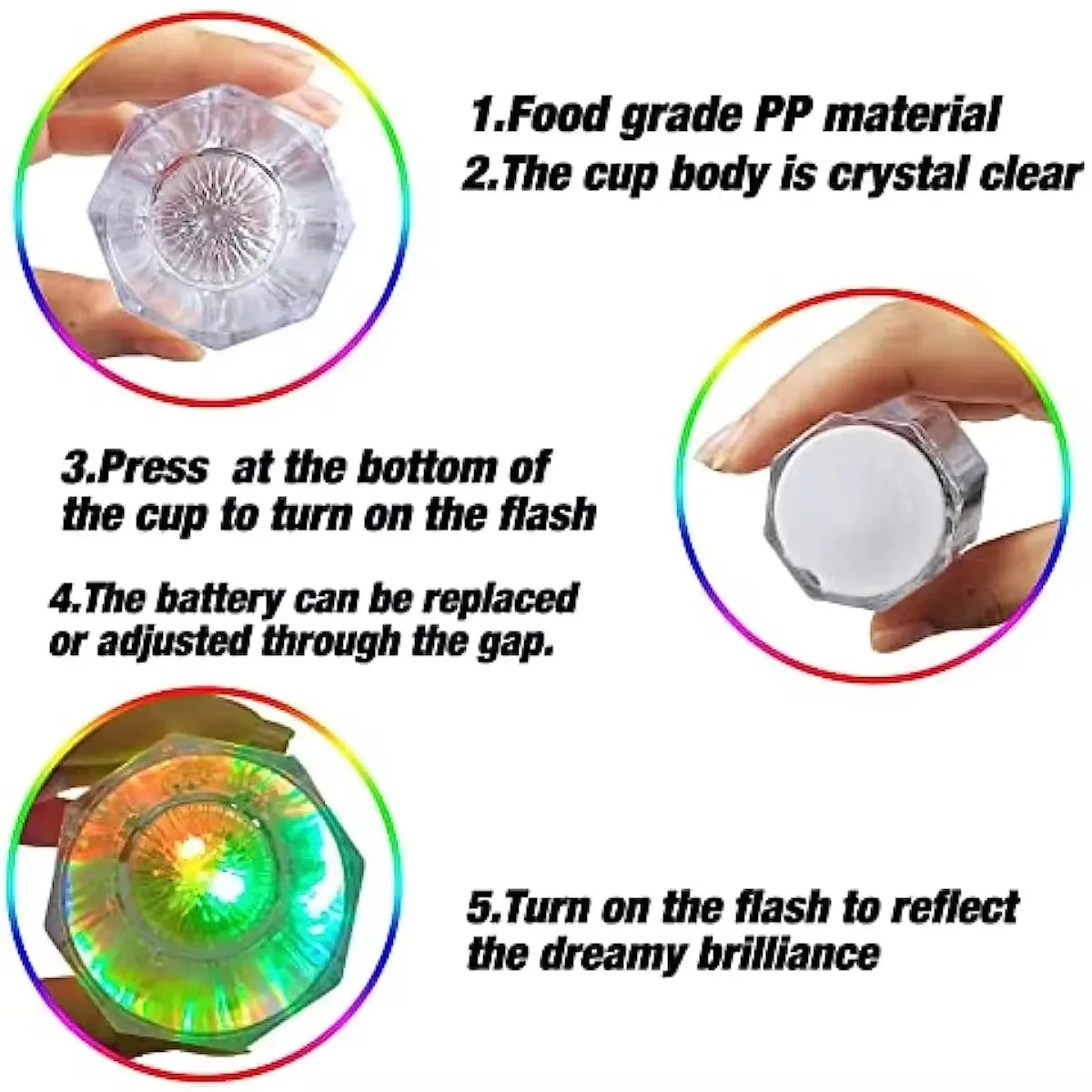 LED Party Cups | Light-Up Drinkware in 6, 12 & 24 Packs | Parties & Celebrations