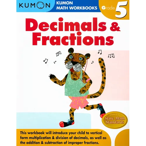 Kumon Grade 5 Decimals & Fractions - Paperback