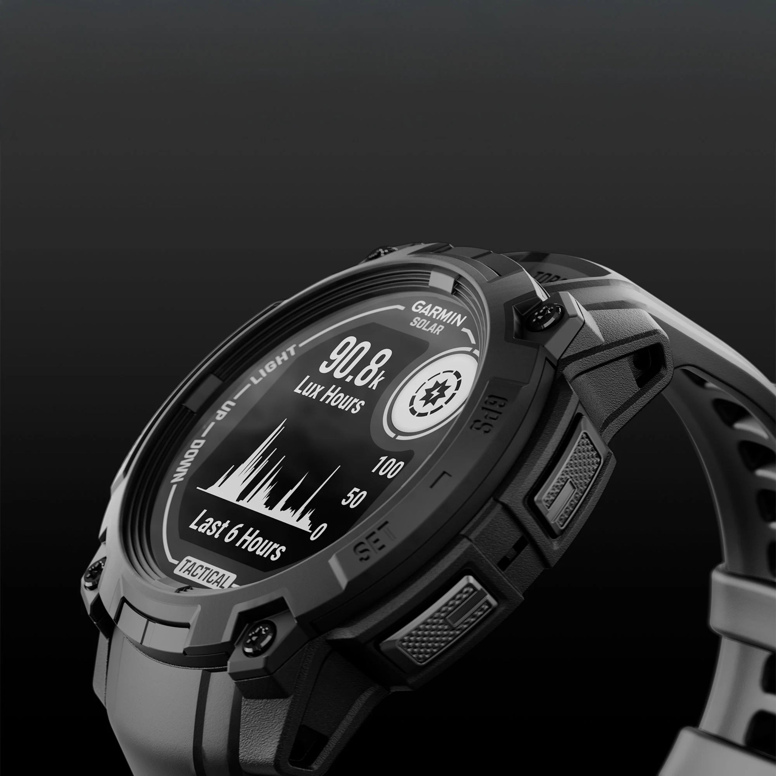 Garmin Instinct 3 Tactical - Tough Smartwatch w/ Solar Charging & 10 ATM Waterproof