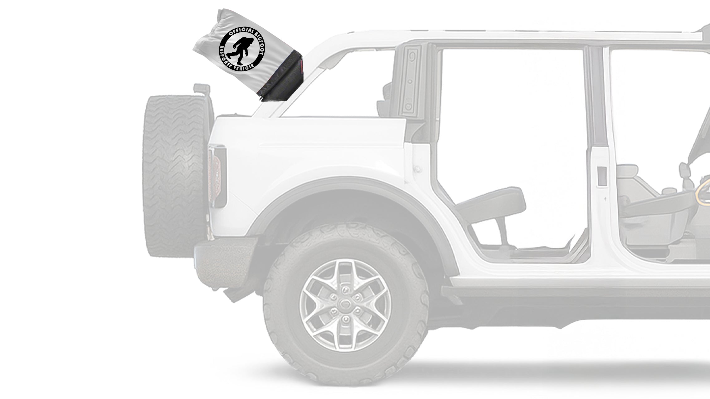 Bigfoot 12"x18" Forever Wave Flag for Bronco