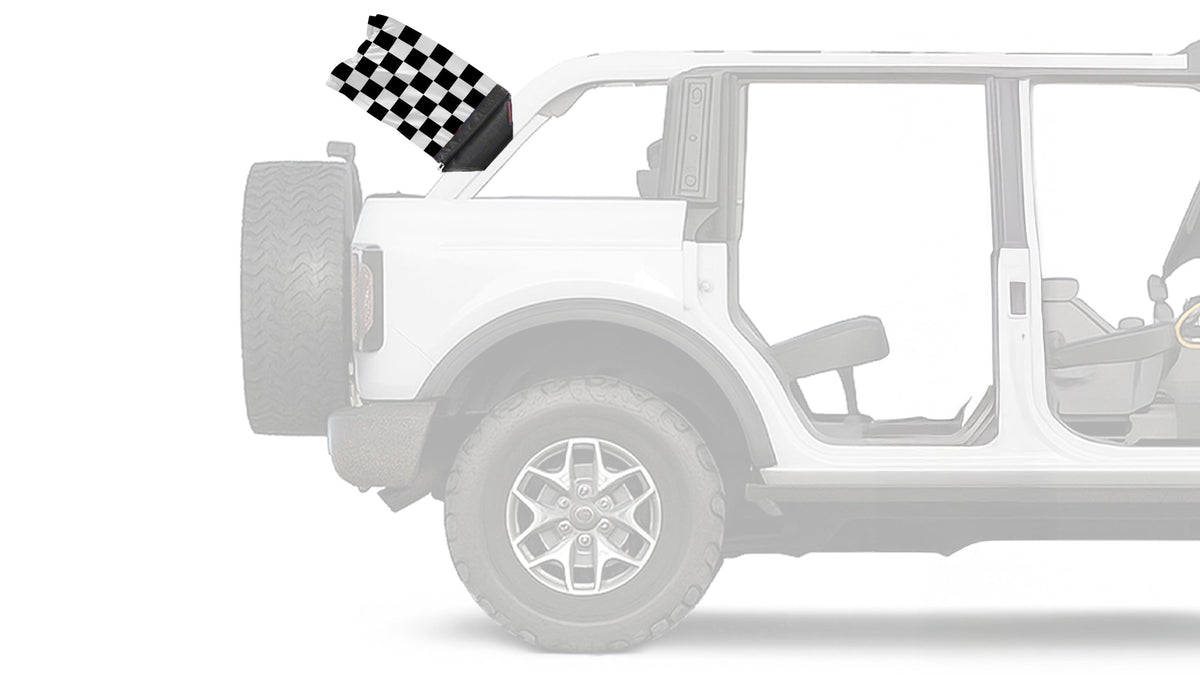 Checkered 12"x18" Forever Wave Flag