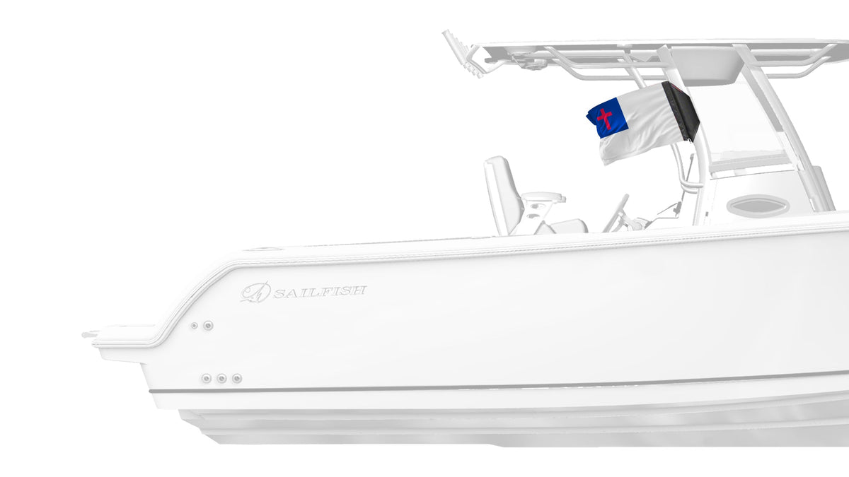 Christian 12"x18" Forever Wave Flag for Boats