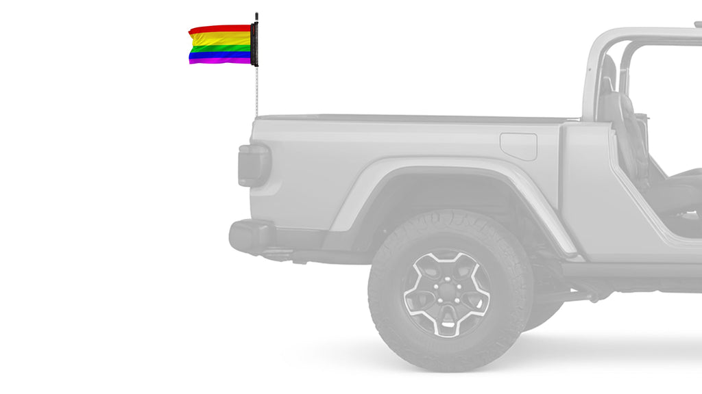 Rainbow 12"x18" Forever Wave Flag