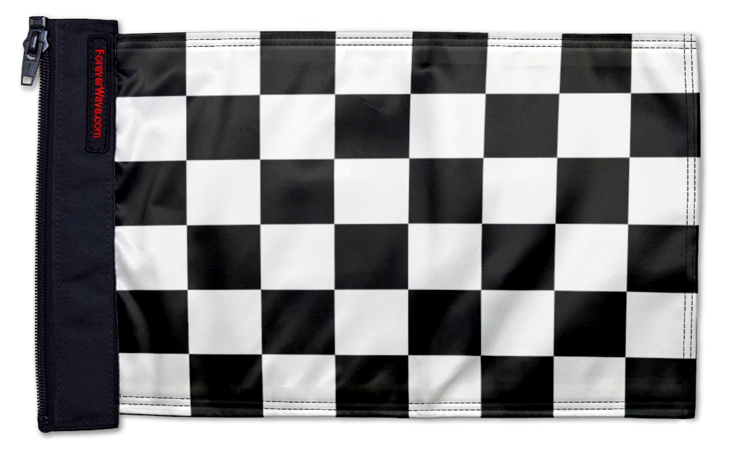 Checkered 12"x18" Forever Wave Flag