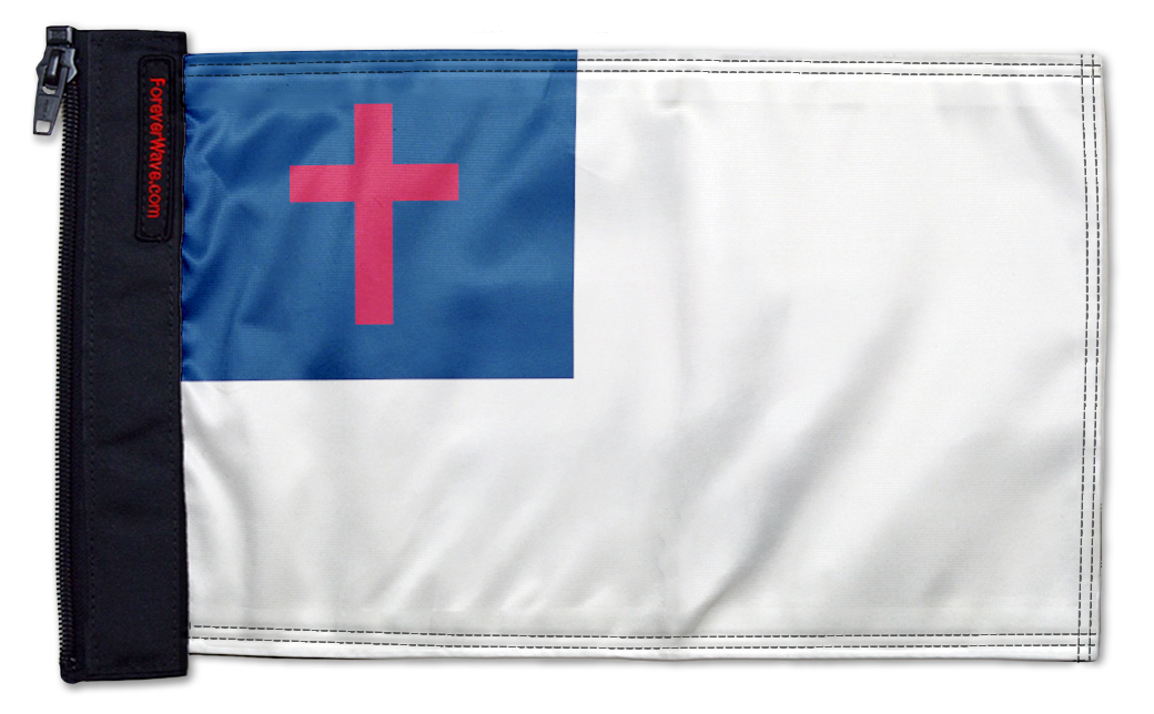 Christian 12"x18" Forever Wave Flag