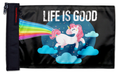 Life Is Good Unicorn 12"x18" Forever Wave Flag for Bronco