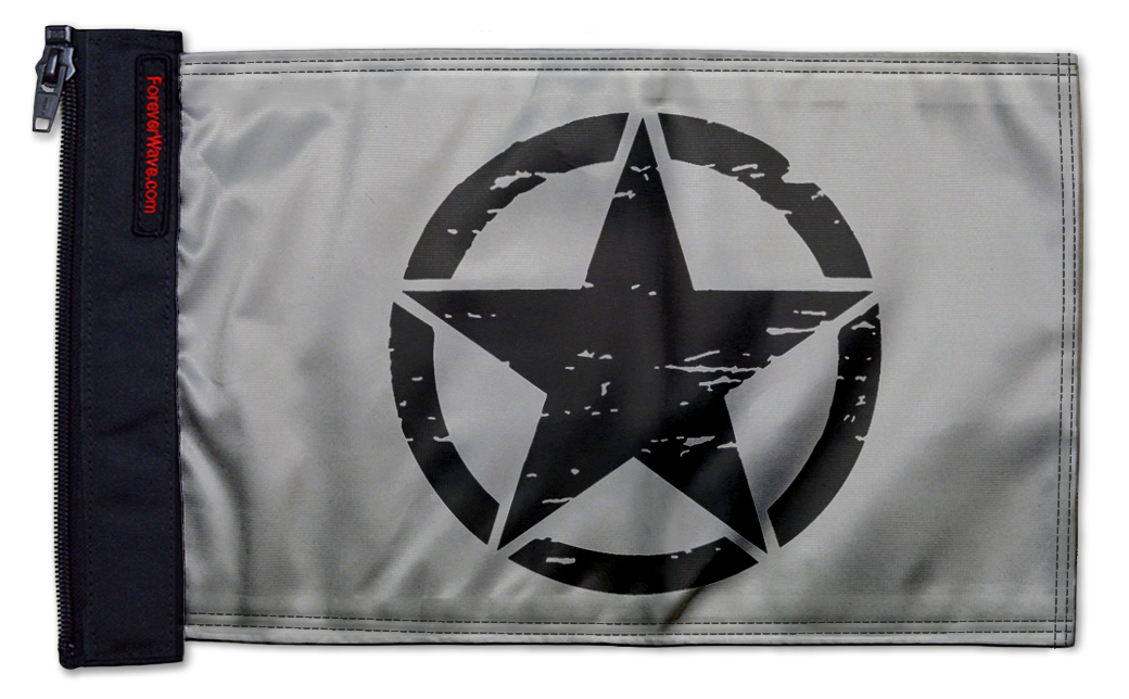 Oscar Mike 12"x18" Forever Wave Flag