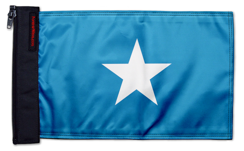 Bonnie Blue 12"x18" Forever Wave Flag for Jeep Wrangler LJ 2003-2006