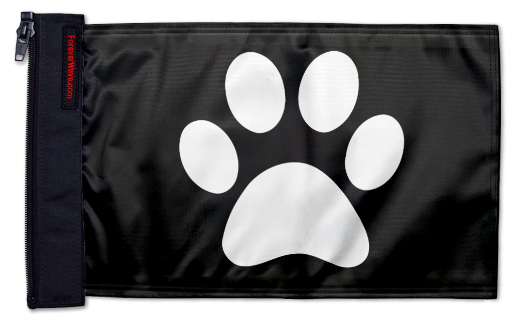 Paw Print 12"x18" Forever Wave Flag