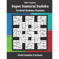 Super Samurai Sudoku Puzzles: 13-Grid Sudoku Puzzles - Paperback