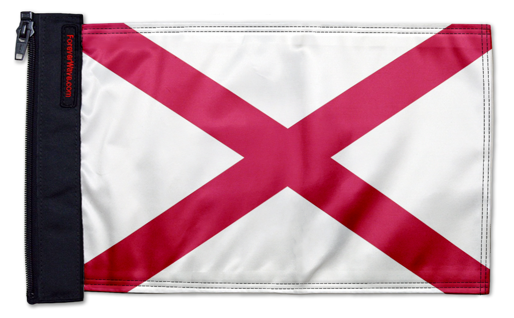 State Flag Alabama 12"x18" Forever Wave Flag