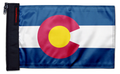 State Flag Colorado 12"x18" Forever Wave Flag for Bronco
