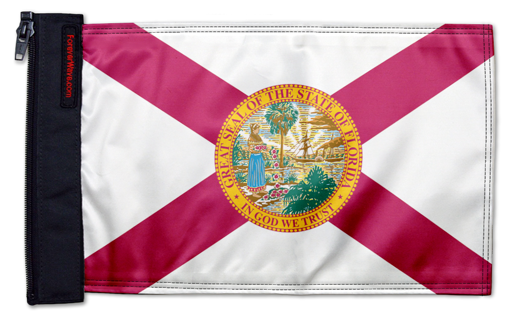 State Flag Florida 12"x18" Forever Wave Flag for Bronco