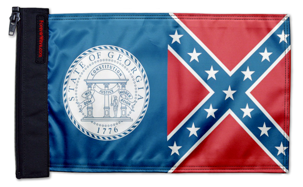 State Flag Georgia Old Style 12"x18" Forever Wave Flag