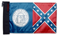 State Flag Georgia Old Style 12"x18" Forever Wave Flag for Boats