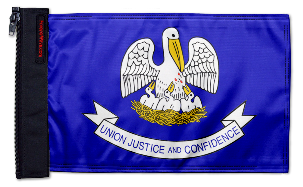 State Flag Louisiana 12"x18" Forever Wave Flag