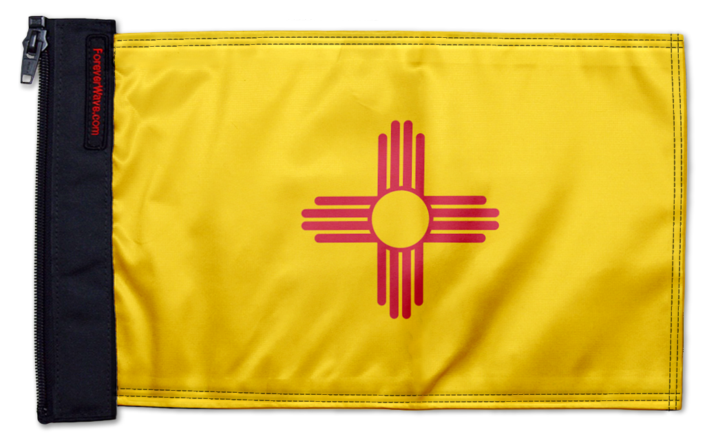 State Flag New Mexico 12"x18" Forever Wave Flag for Boats