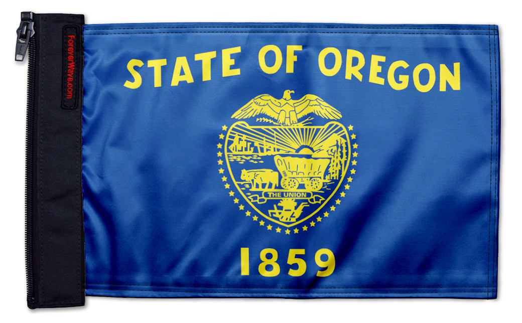 State Flag Oregon 12"x18" Forever Wave Flag