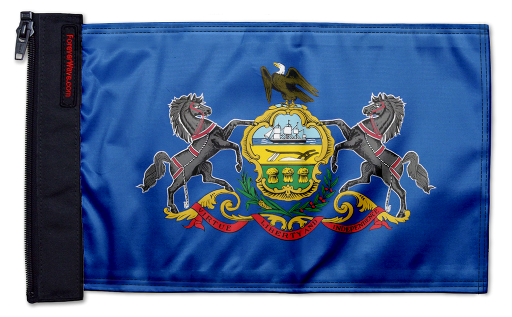 State Flag Pennsylvania 12"x18" Forever Wave Flag