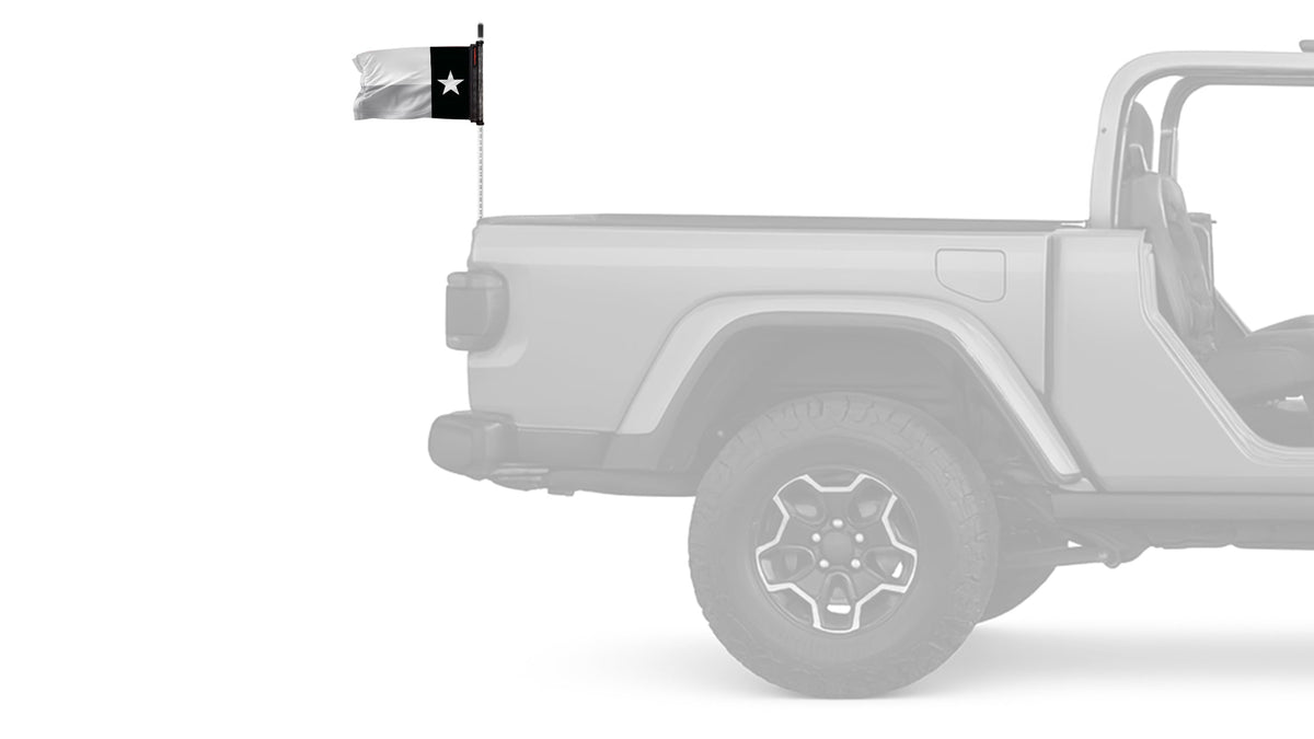 State Flag Texas Subdued 12"x18" Forever Wave Flag for Jeep Wrangler TJ 1996-2006