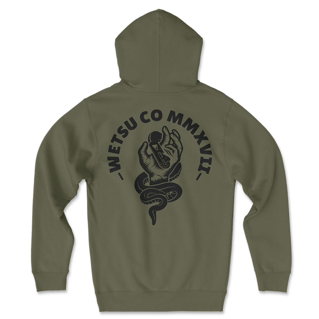 Static Line Bites Green Original Hoodie