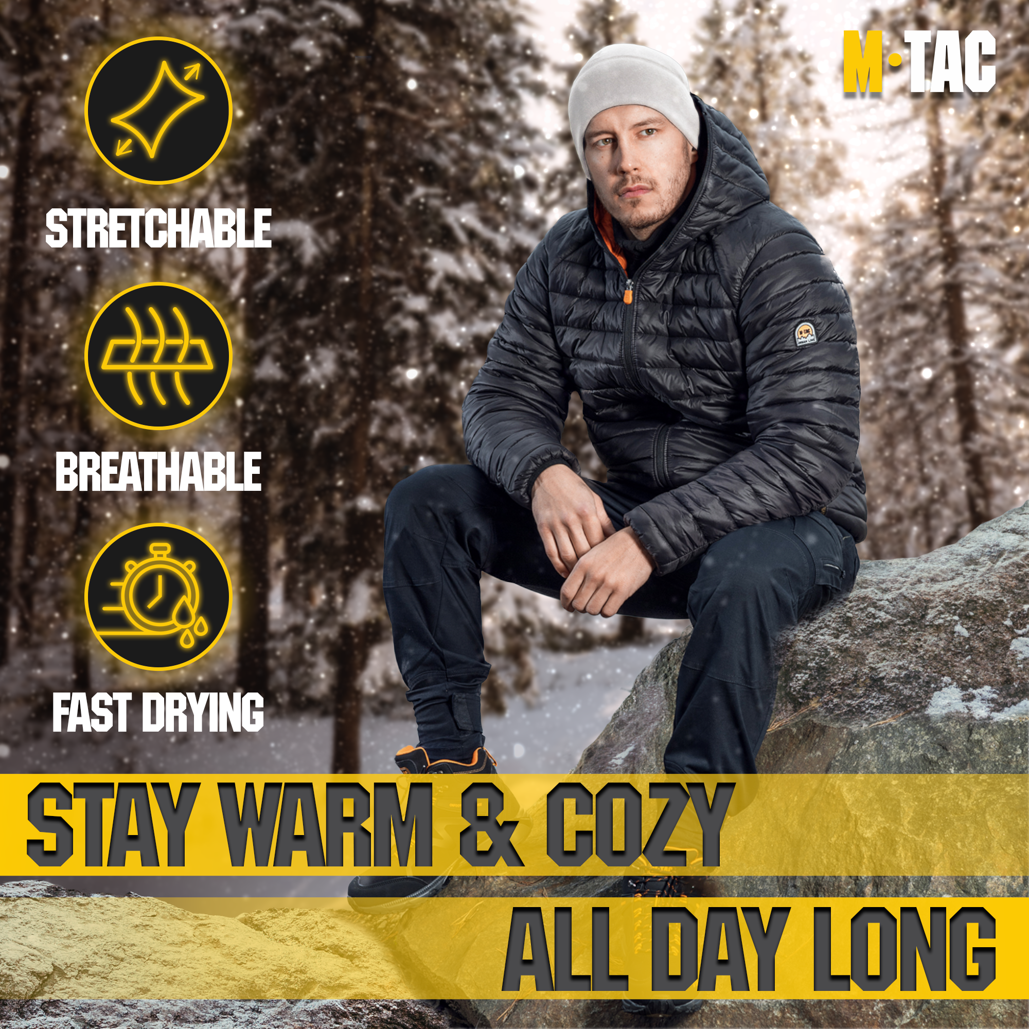 M-Tac Watch Cap Fleece with Slimtex (320 g/m2)