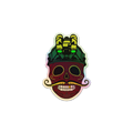 Sugar Skull Holographic Sticker