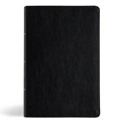 CSB Everyday Study Bible, Black Bonded Leather - Leather