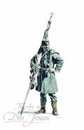 Union Color Bearer in Black and White