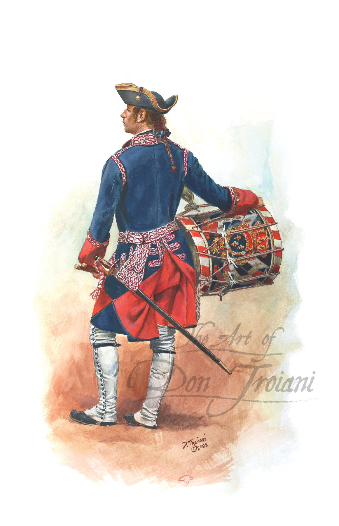 Drummer Royal Roussillon Regiment, 1756-58