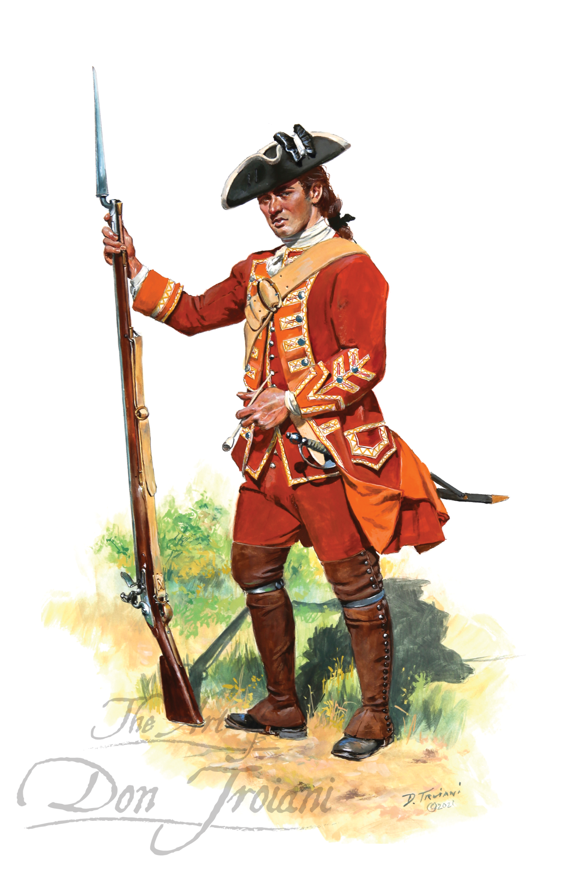 Battalion Soldier of the 35th Regiment of Foot, 1755-57