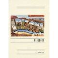 Vintage Lined Notebook Greetings from Arizona, Grand Canyon