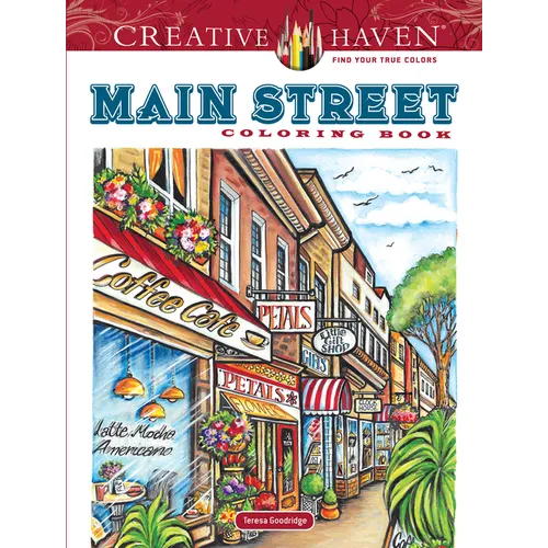 Creative Haven Main Street Coloring Book - Paperback