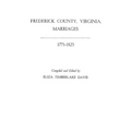 Frederick County, Virginia, Marriages, 1771-1825