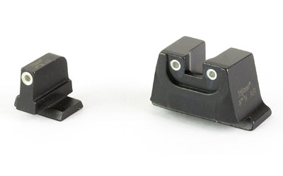 Trijicon Bright & Tough -  Suppressor Height Night Sight -  Fits S&W M&P C.O.R.E/ M2.0 OR/ M2.0 Metal Series -  Black -  Tritium Front/Rear -  Green 3 Dot