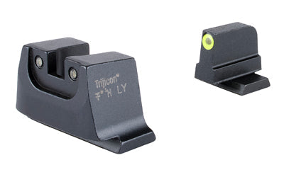 Trijicon Suppressor/Optic Height -  Night Sights -  Orange Front with Black Rear & Green Lamps -  Fits GLOCK 17/19/22/23/24/26/27/31/32/33/34/35/39