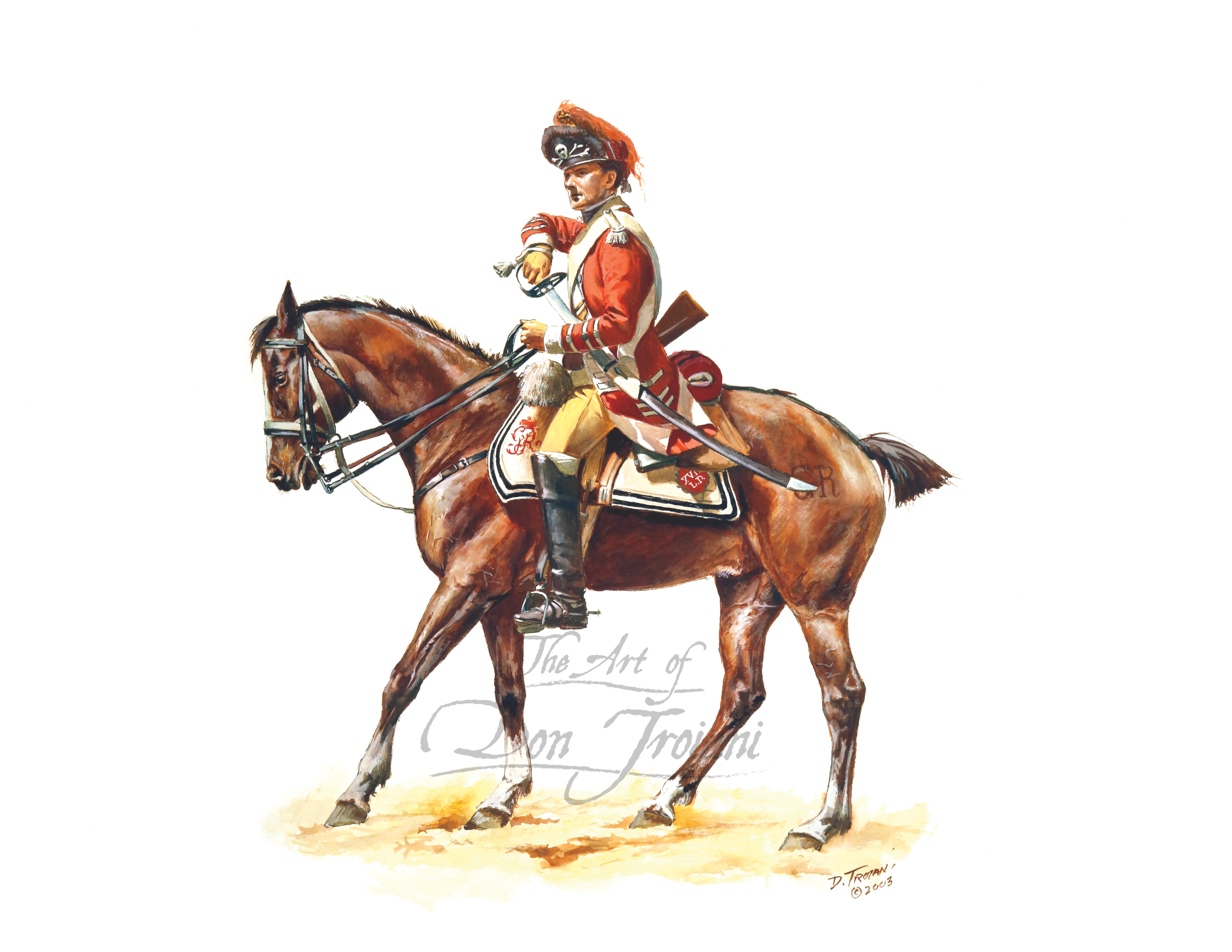 British 17th Light Dragoons, Cowpens, 1781