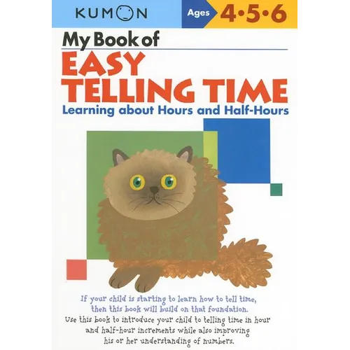 Kumon My Book of Easy Telling Time - Paperback