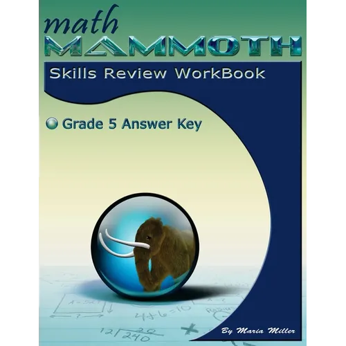 Math Mammoth Grade 5 Skills Review Workbook Answer Key - Paperback