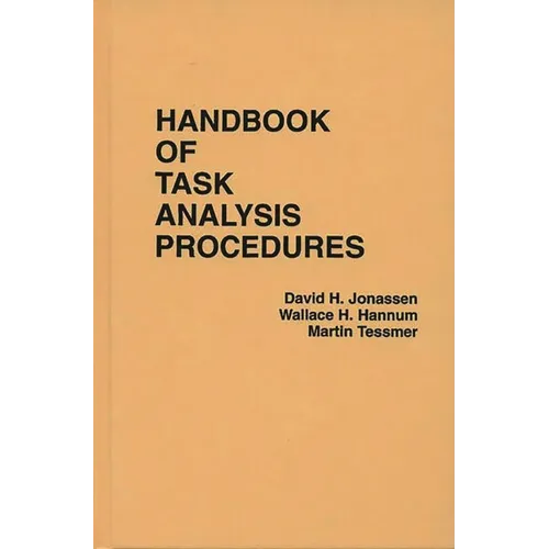 Handbook of Task Analysis Procedures - Hardcover