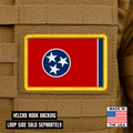 Tennessee State Flag Patch 2"x3" Hook & Loop | Made in USA | Pro-Print Full Color & Tactical Options