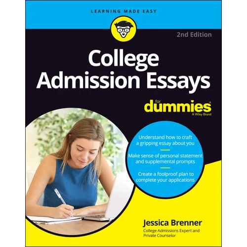 College Admission Essays for Dummies - Paperback