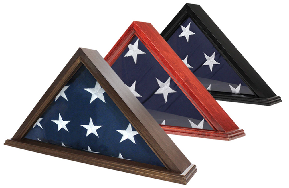 US Made Flag Case for 3' x 5' Flag, Black Finish