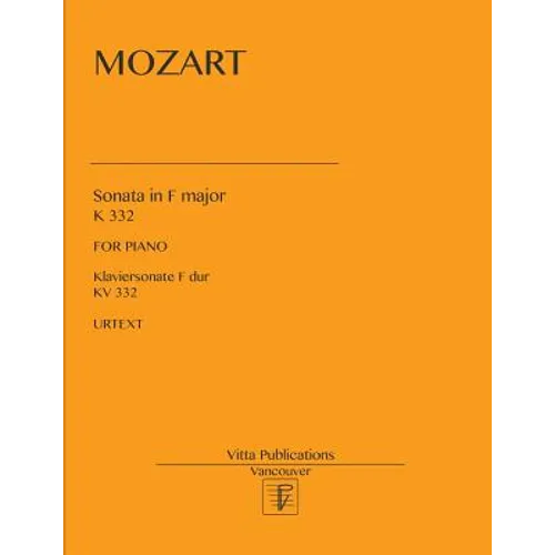 Sonata in F major: K 332. Urtext - Paperback
