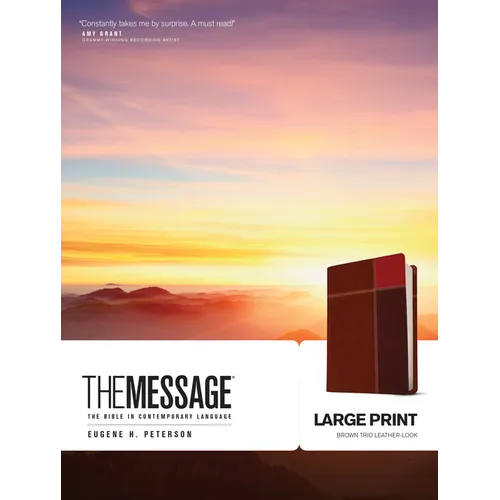 Message-MS-Large Print Numbered: The Bible in Contemporary Language - Imitation Leather