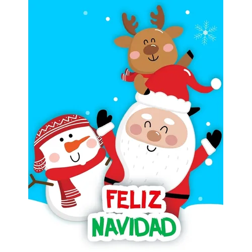 Feliz Navidad: Libro de colorear - Paperback