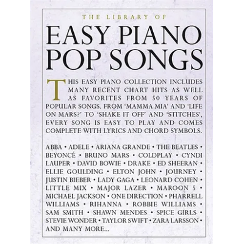 The Library of Easy Piano Pop Songs - Paperback