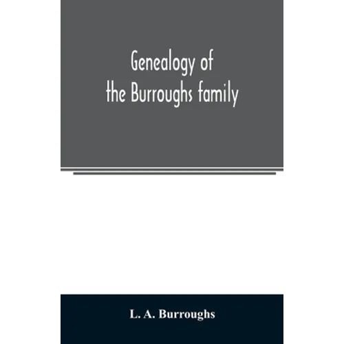Genealogy of the Burroughs family