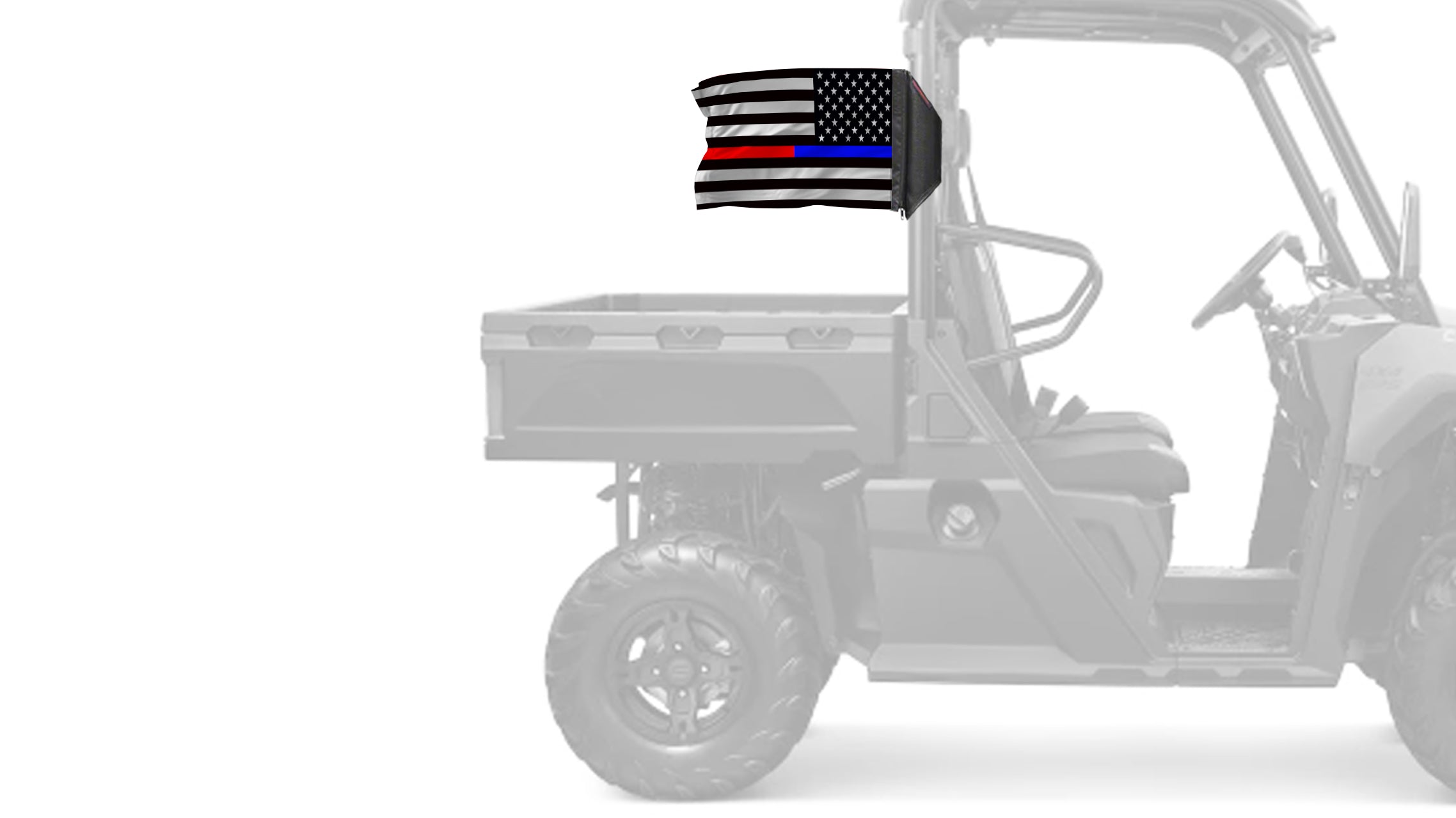 USA Subdued Thin Blue-Red Line 12"x18" Forever Wave Flag